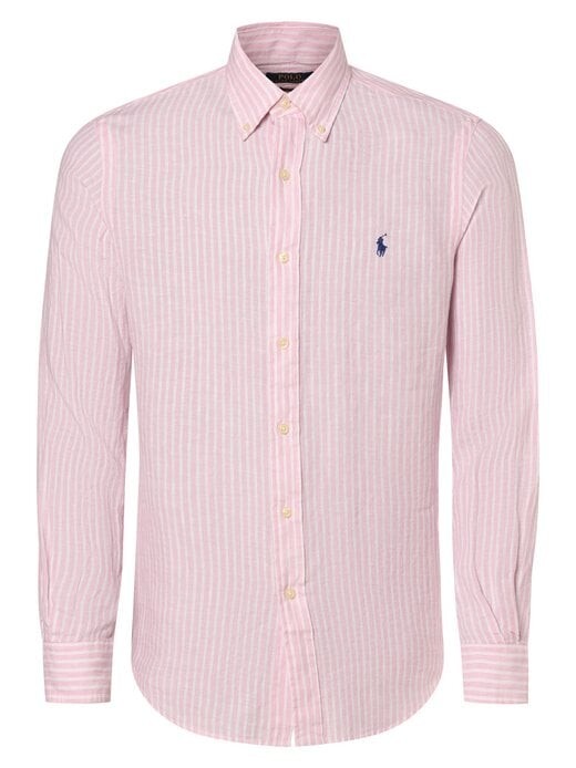 

Льняная рубашка по индивидуальному заказу Polo Ralph Lauren, розовый