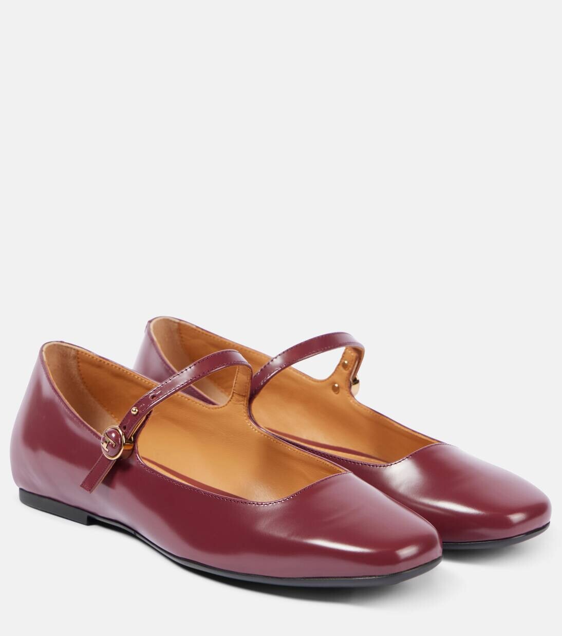 

Туфли Мэри Джейн из полированной кожи Tod'S, цвет amaranto