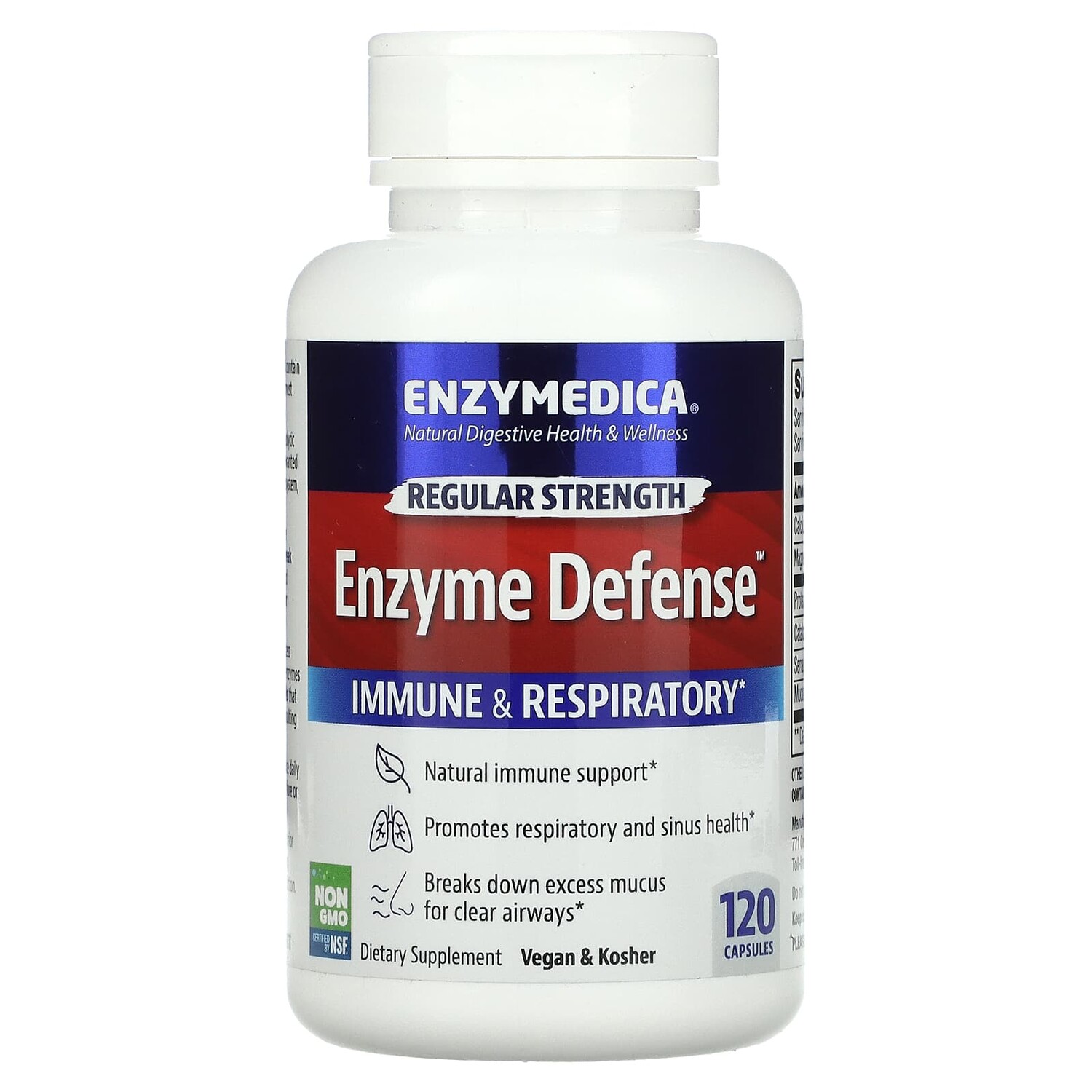 

Enzyme Defense, 120 капсул, Enzymedica