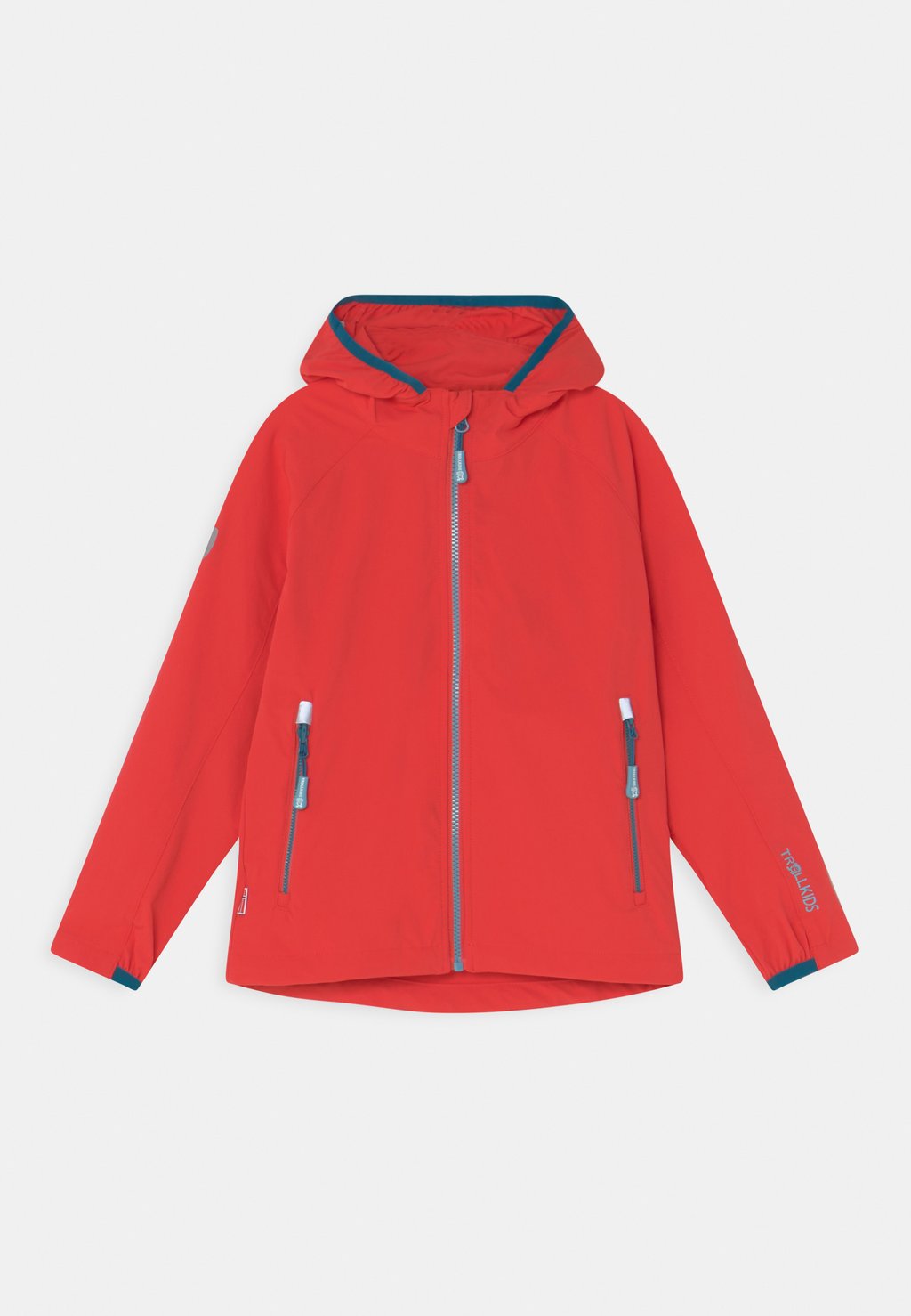 Куртка для активного отдыха KIDS KVALVIKA UNISEX TrollKids, цвет spicy red/dolphin blue