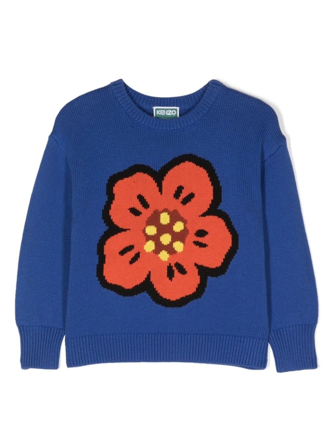 

Kenzo Kids джемпер с принтом Boke Flower, синий