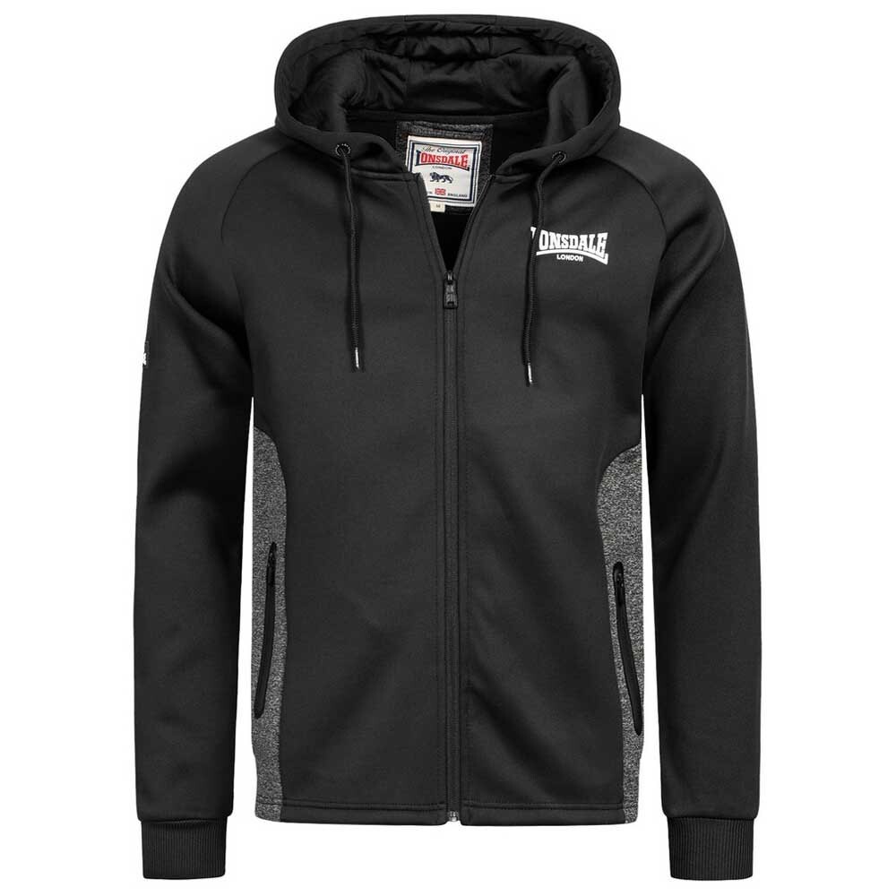 

Толстовка Lonsdale Saltash Full Zip, черный