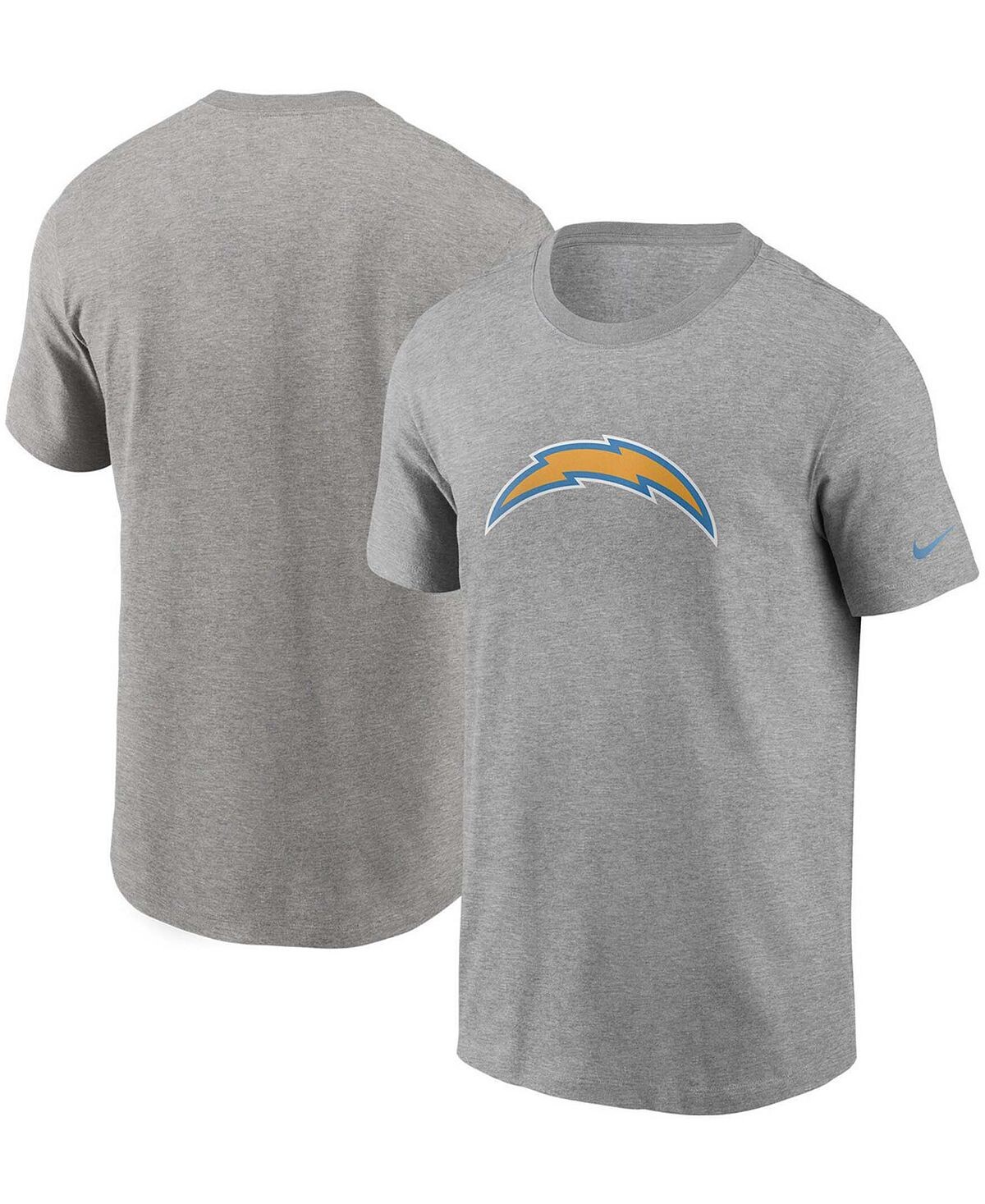

Мужская серая футболка с логотипом Los Angeles Chargers Primary Nike, Серый