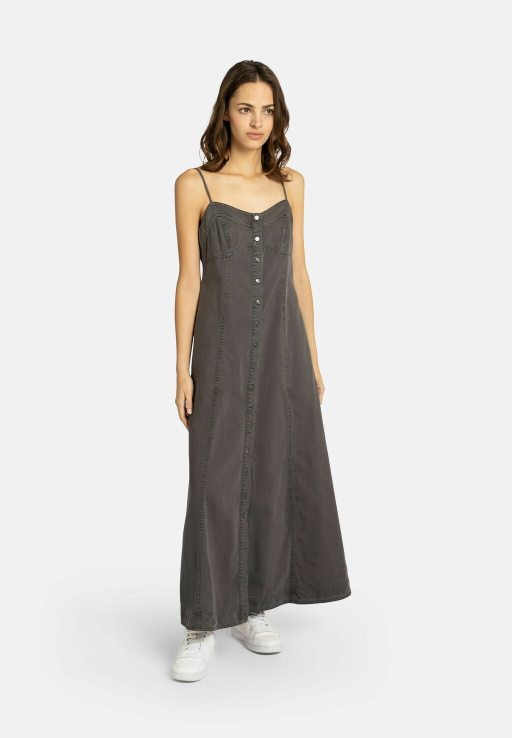 

Платье макси JUST JILL Free People, серый
