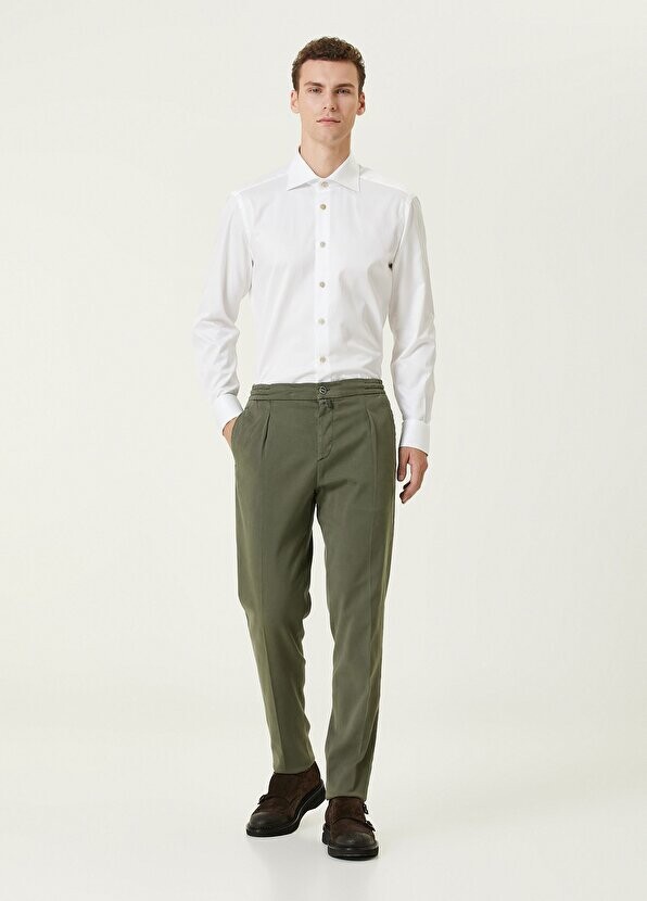 

Зеленые брюки Kiton, Зеленый