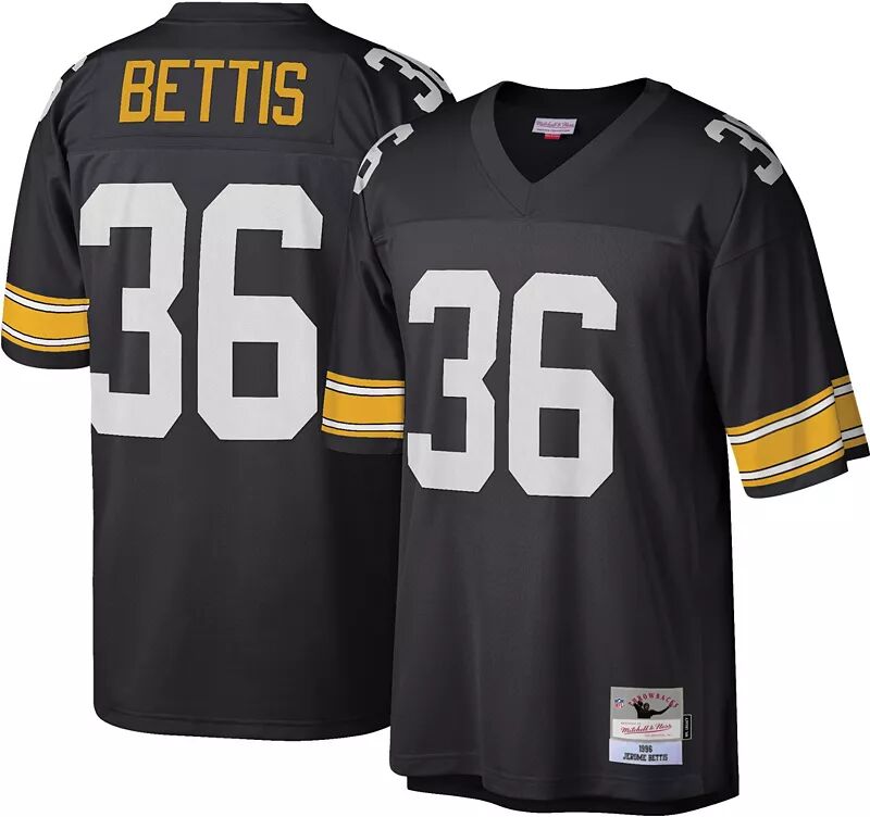 

Мужская футболка Mitchell & Ness Pittsburgh Steelers Jerome Bettis № 36 1996 года., Серый