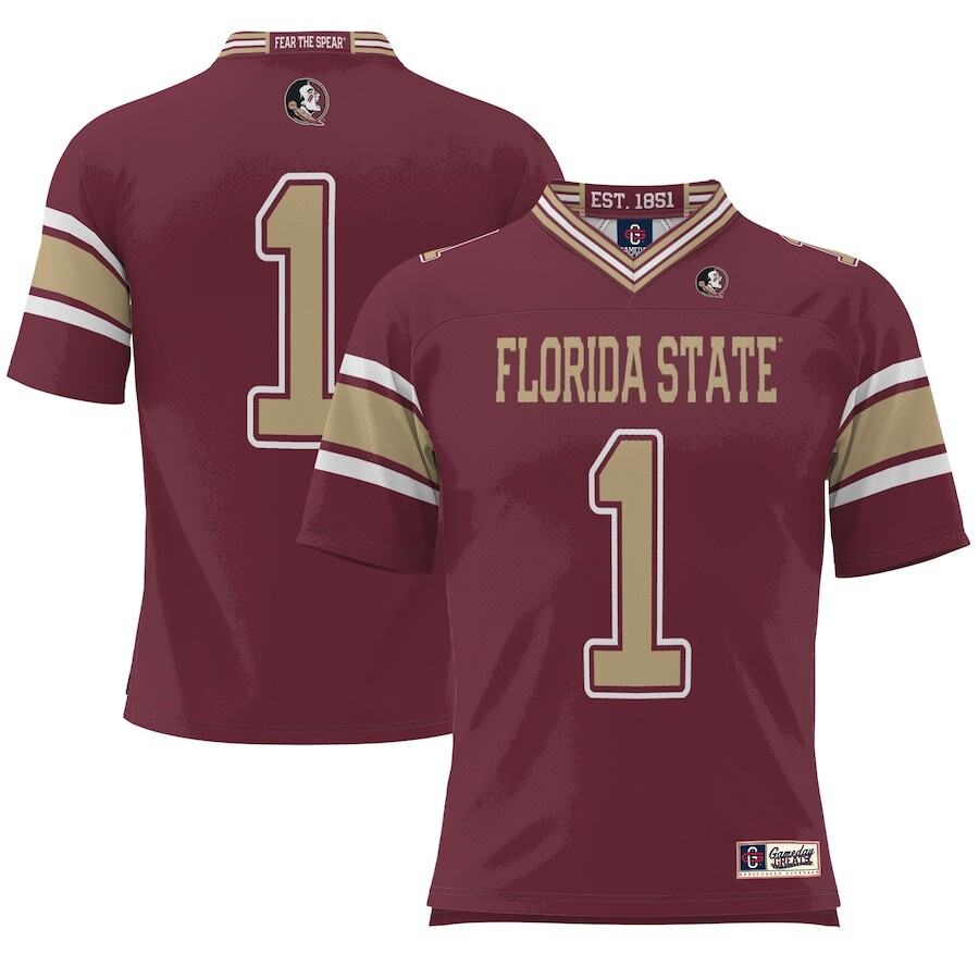 

Джерси ProSphere Florida State Seminoles, гранатовый