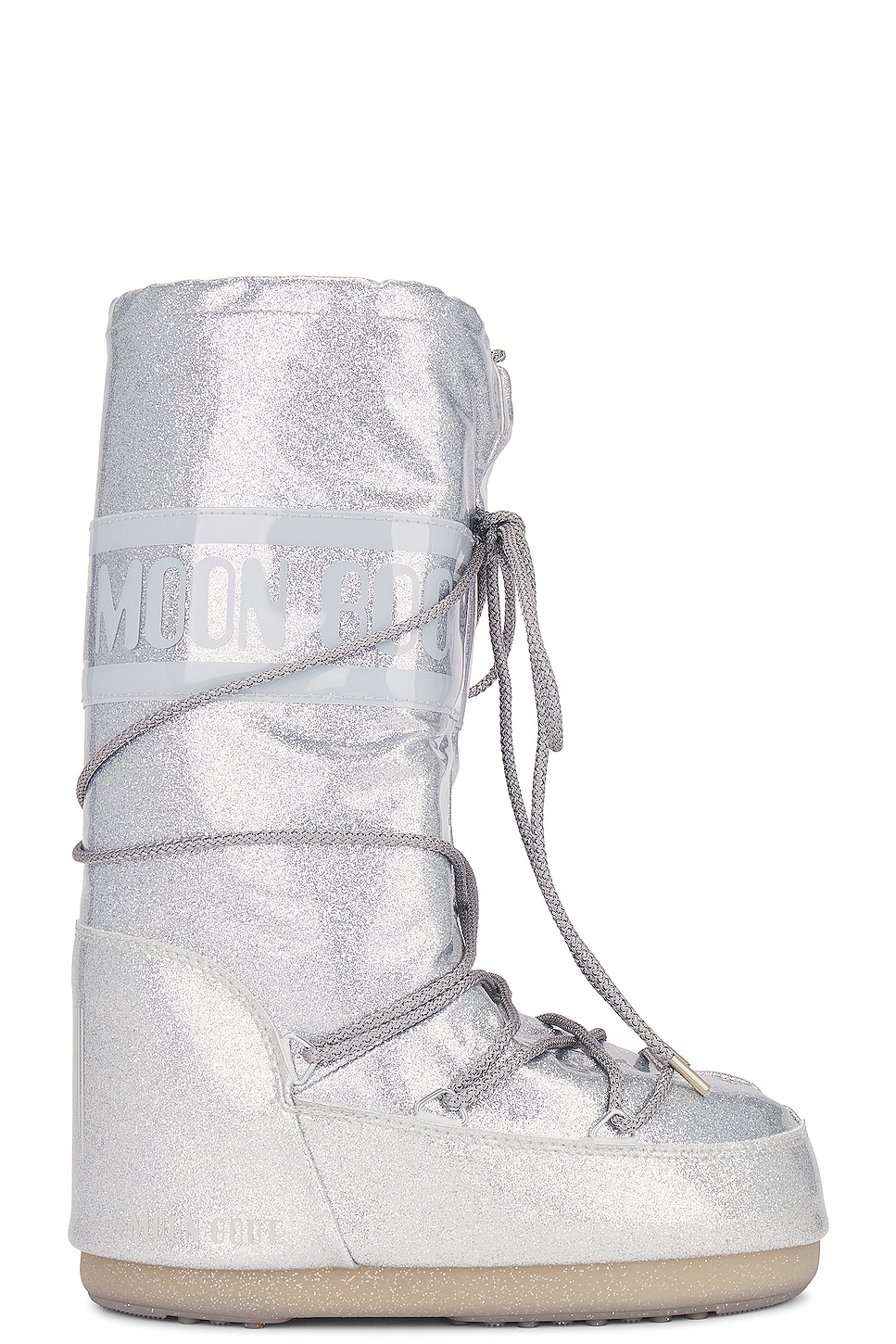 Ботинки Moon Boot Icon Glitter, серебряный аглаонема orangery aglaonema silver moon 24 60