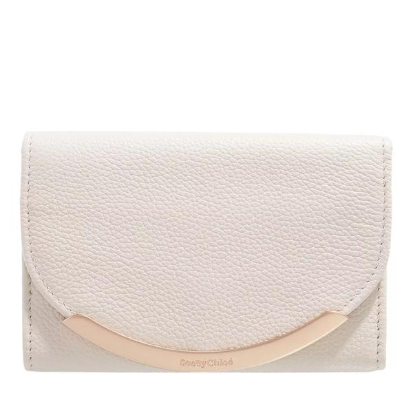 Кошелек french wallet leather cement See By Chloé, бежевый