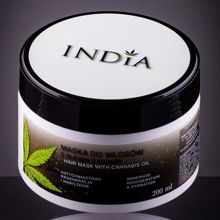 

Маска для волос с конопляным маслом 200мл India Cosmetics