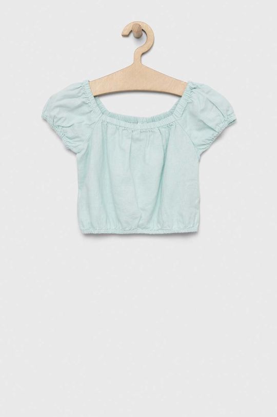 Детская льняная блузка GAP, синий gap детская блузка синий