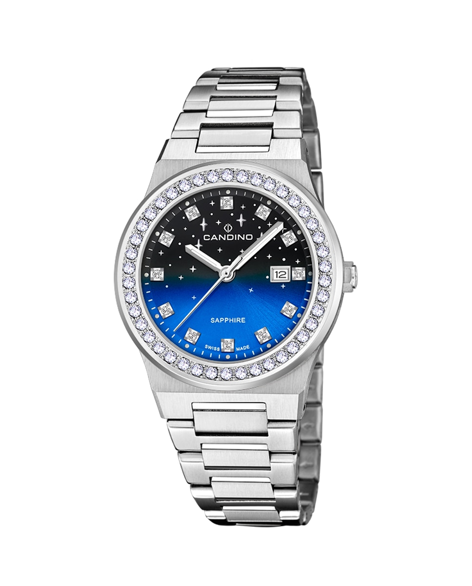C4749/3 Новинка женские часы из серебряной стали Candino, серебро