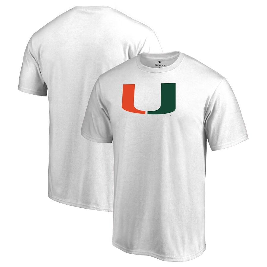 

Футболка с коротким рукавом Fanatics Branded Miami Hurricanes, белый