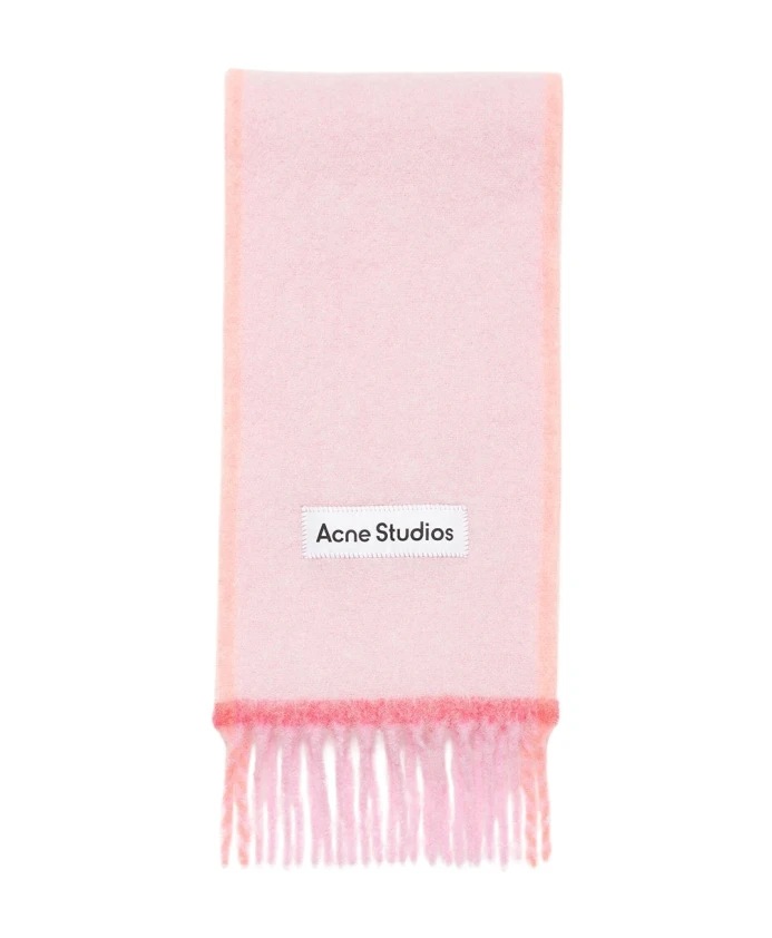 

Розовый шарф из шерстяного мохера Acne Studios, розовый