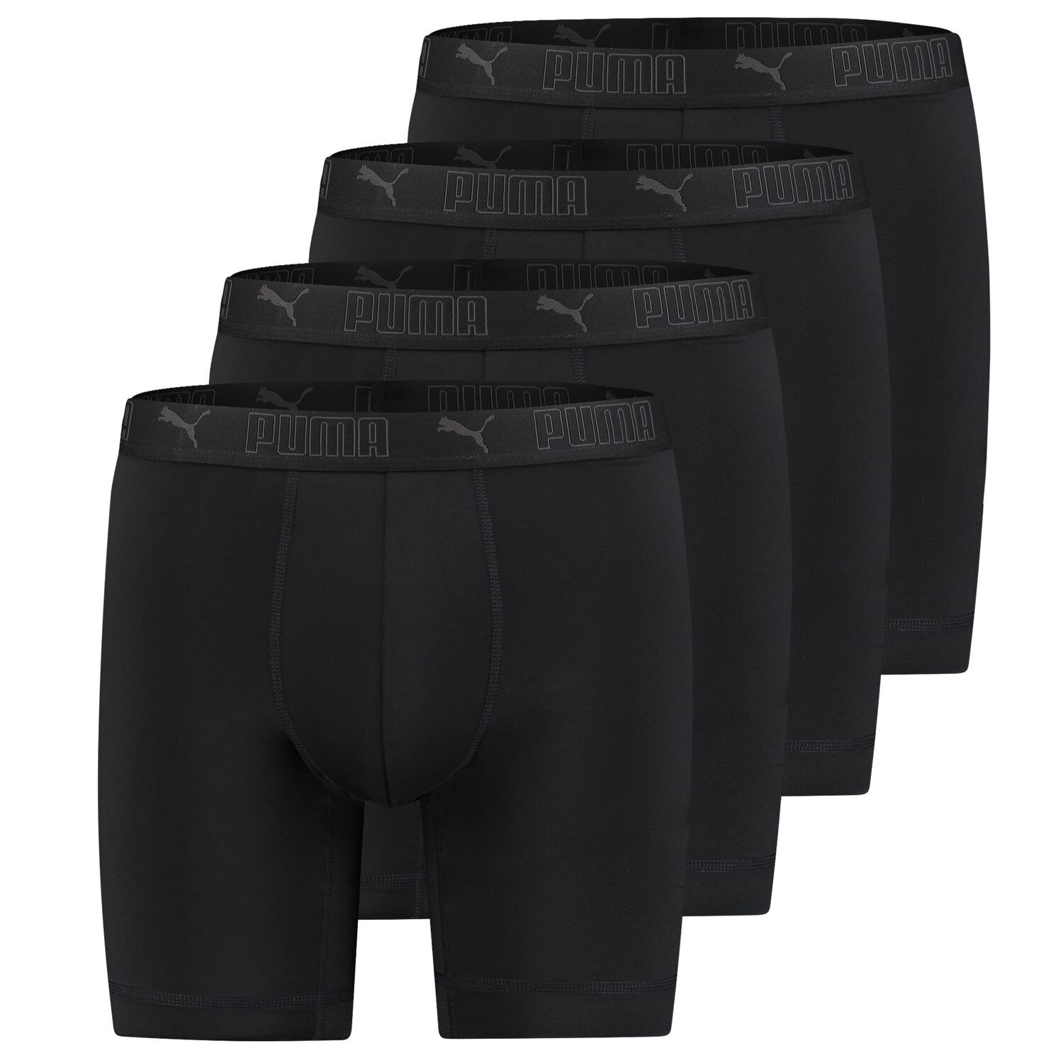 Боксеры Puma Boxershorts 4 шт, черный