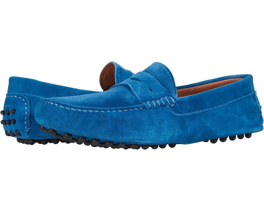

Лоферы Massimo Matteo Suede Penny Driver, цвет Turquoise