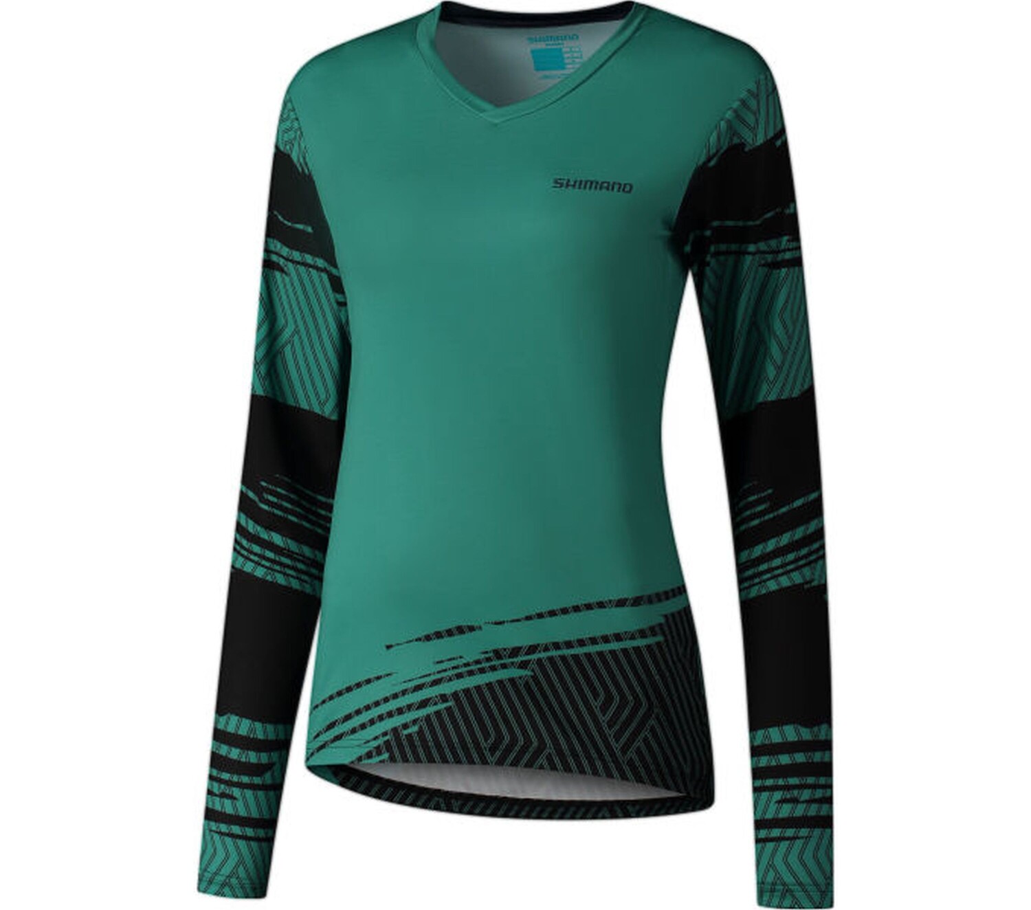 

Лонгслив SHIMANO Long Sleeve Jersey Woman's SAIKO, зеленый