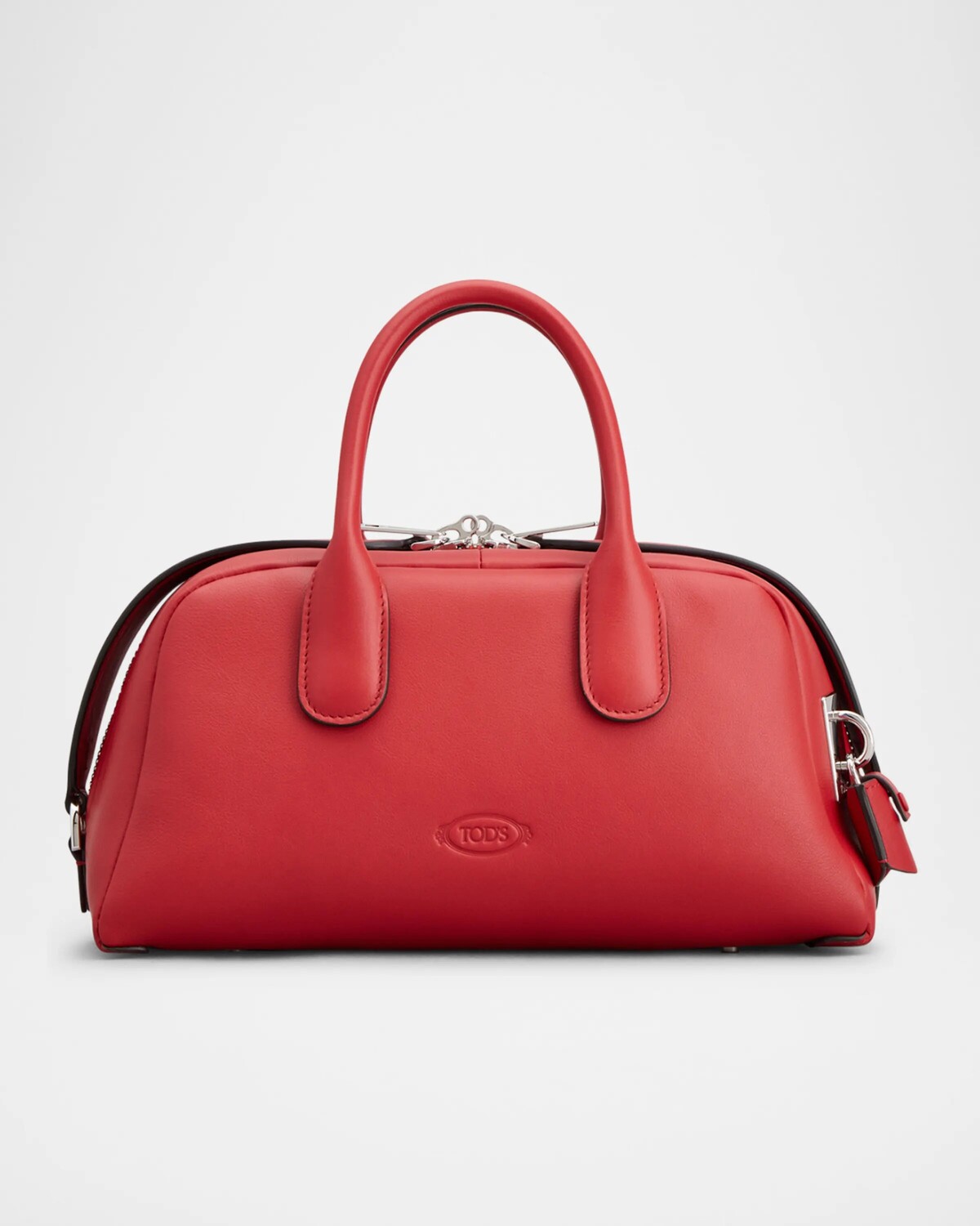 

Кожаная сумка на молнии с верхней ручкой Tod'S, цвет Savvy Red