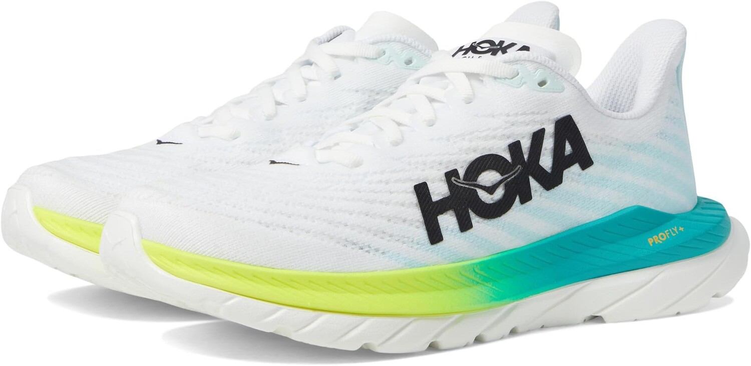 

Кроссовки Mach 5 Hoka, цвет White/Blue Glass, Белый