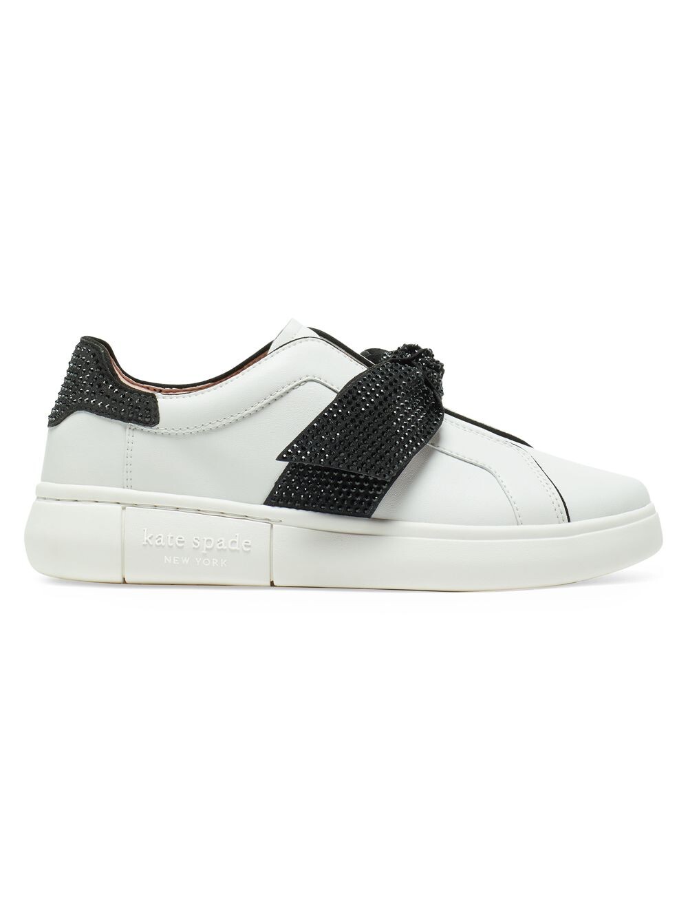 

Кожаные кроссовки без шнурков Lexi Pavé kate spade new york, белый