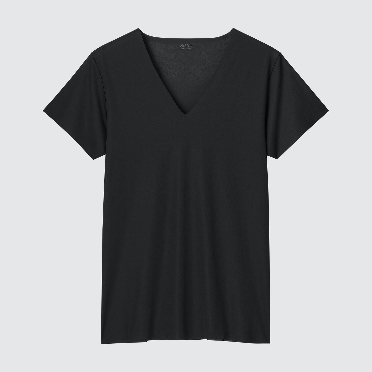 

Футболка AIRism Mesh с V-образным вырезом Uniqlo, черный