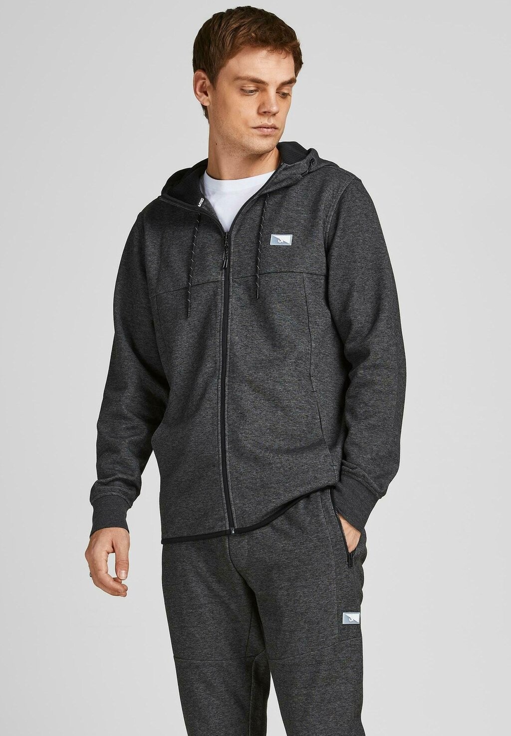 

Толстовка на молнии Jack & Jones, серый
