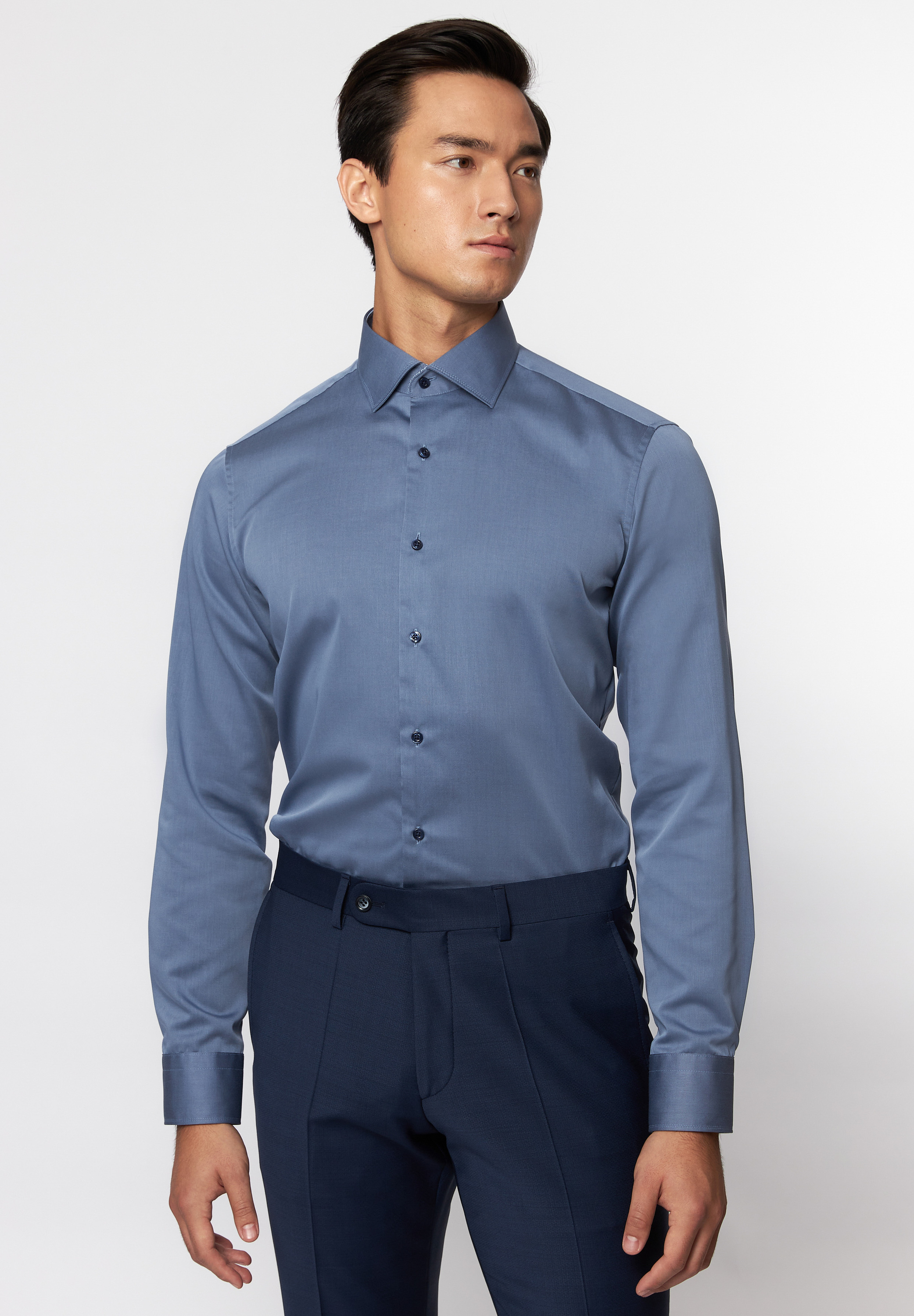 Рубашка Roy Robson Langarm Regular fit, темно синий рубашка defacto langarm regular fit серый