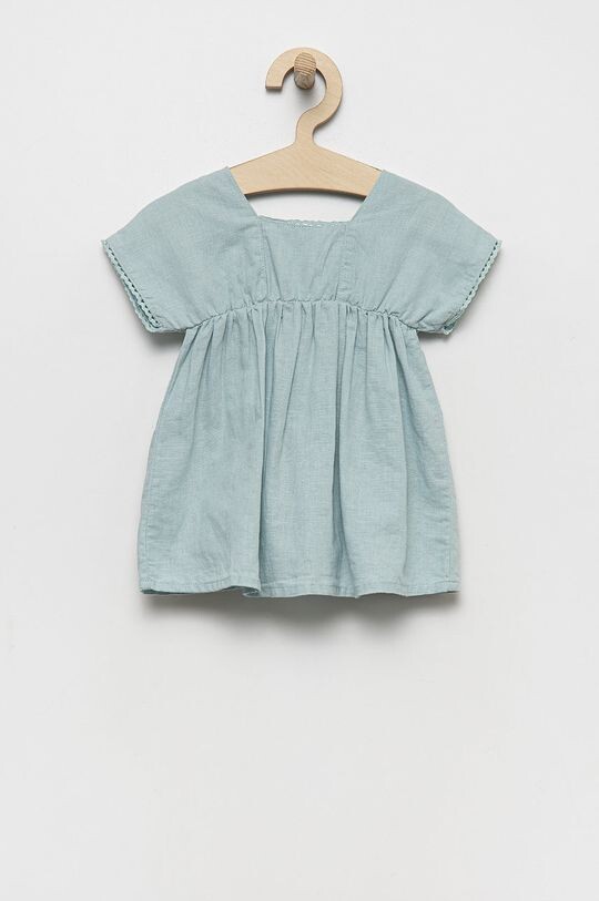 

Детское льняное платье United Colors of Benetton, синий
