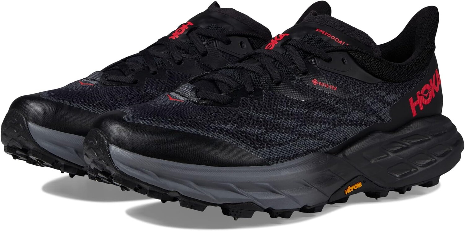 

Кроссовки Speedgoat 5 GTX Spike Hoka, цвет Black/Black, Черный