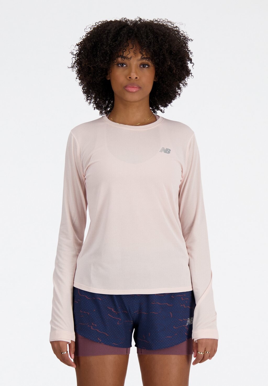 

Топ с длинными рукавами ATHLETICS New Balance, цвет quartz pink heather