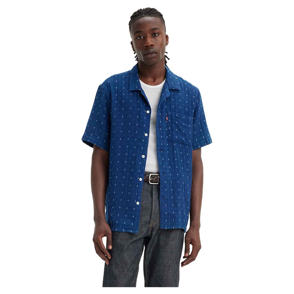 Рубашка с коротким рукавом Levi´s Cubano, синий рубашка colin s с коротким рукавом 44 размер