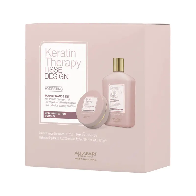 

Набор после процедуры кератинового выпрямления: шампунь Alfaparf Keratin Therapy Hydrating Maintenance, 200 мл
