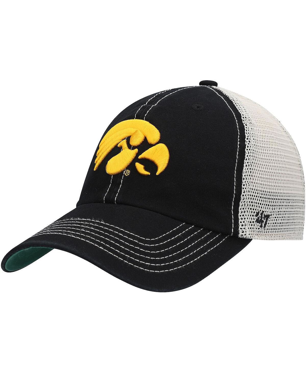 

Мужская черная кепка Iowa Hawkeyes Trawler Trucker Snapback '47 Brand