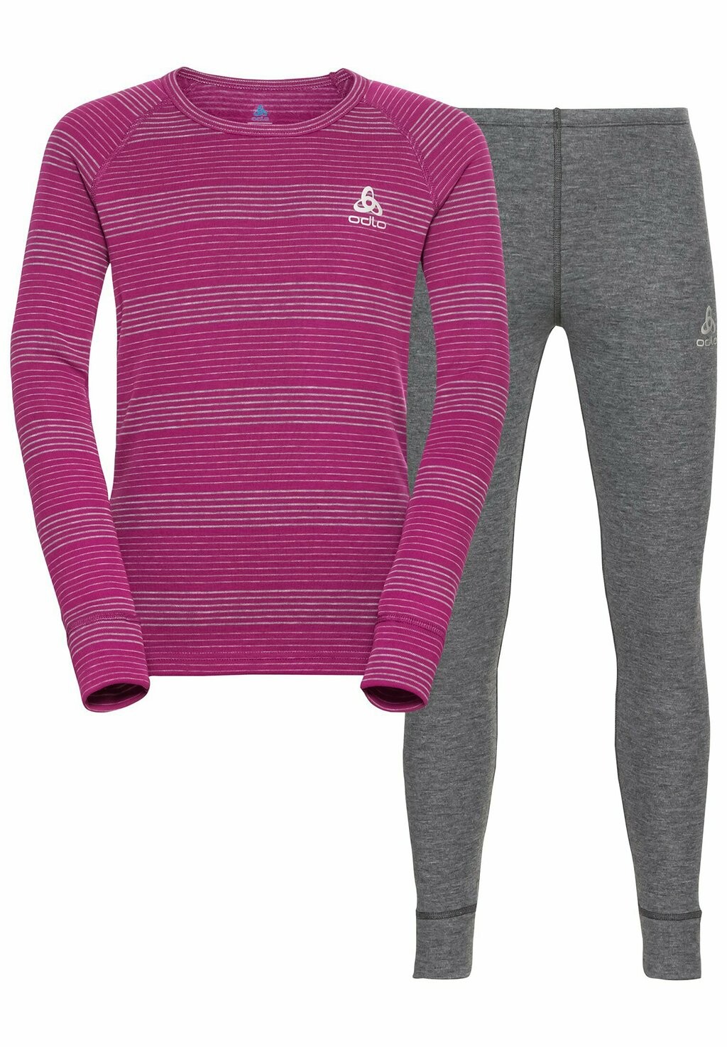 

Майка/рубашка ACTIVE WARM SET ODLO, цвет odlo steel grey melange/festival fuchsia