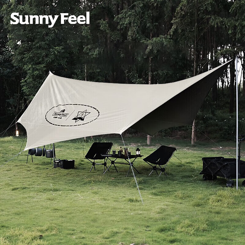 

Sunnyfeel уличный непромокаемый и солнцезащитный тент для кемпинга портативный набор/[винил] крыло летучая мышь-хаки-навес