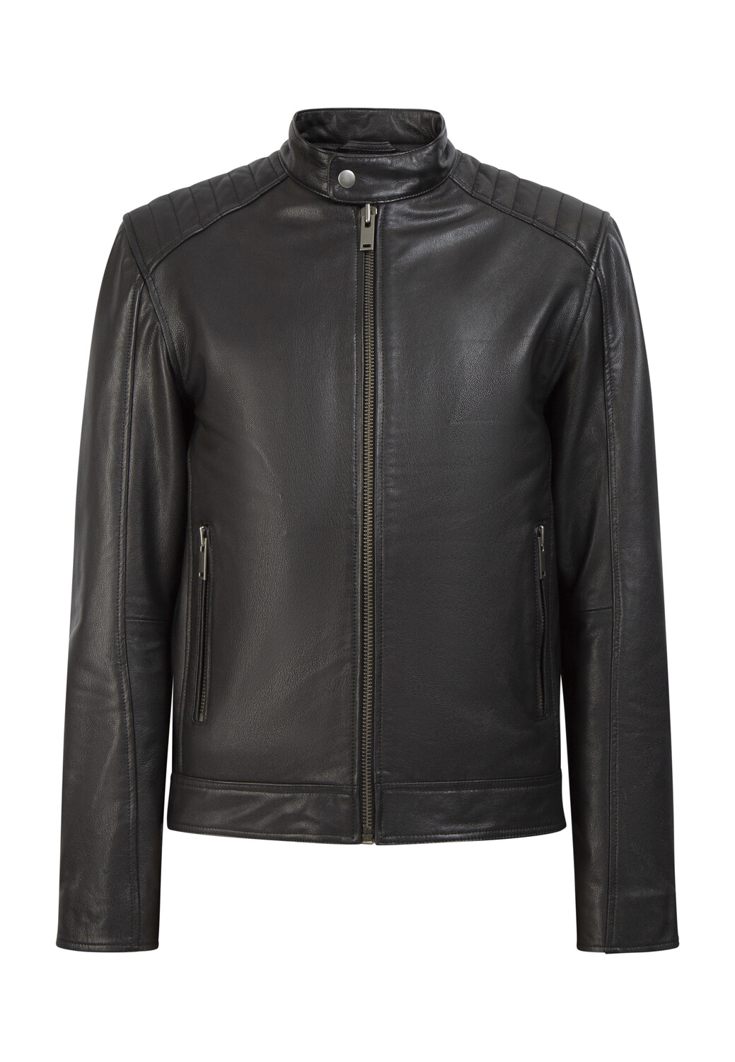 

Кожаная куртка DreiMaster Im Biker Stil, черный