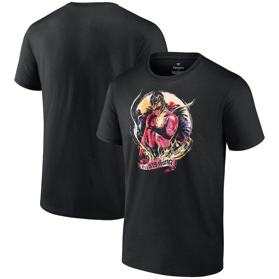 

Футболка с коротким рукавом WWE Authentic Rey Mysterio, черный