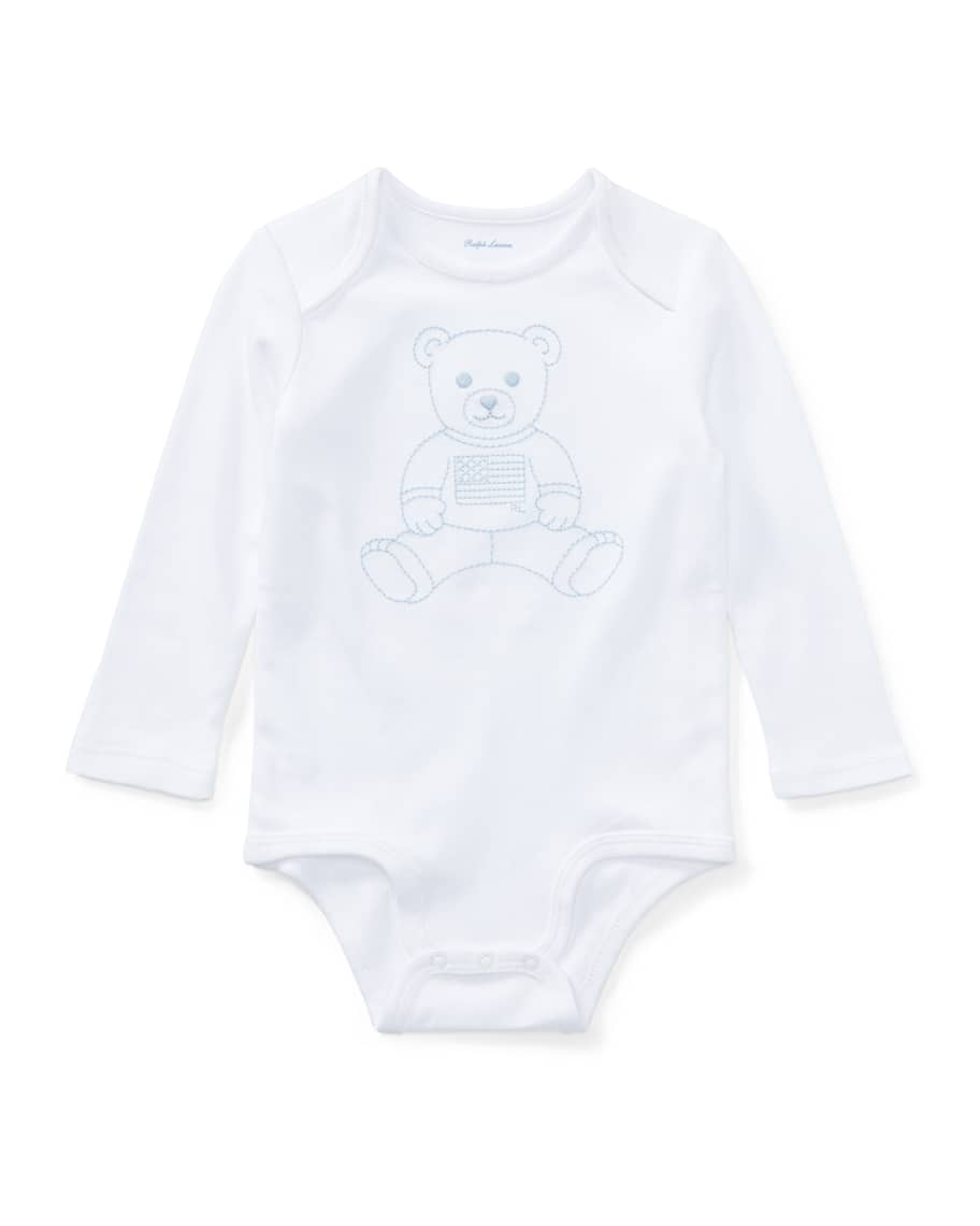 

Боди с длинными рукавами и вышивкой Polo Bear, размер 3–12 мес. Ralph Lauren Childrenswear
