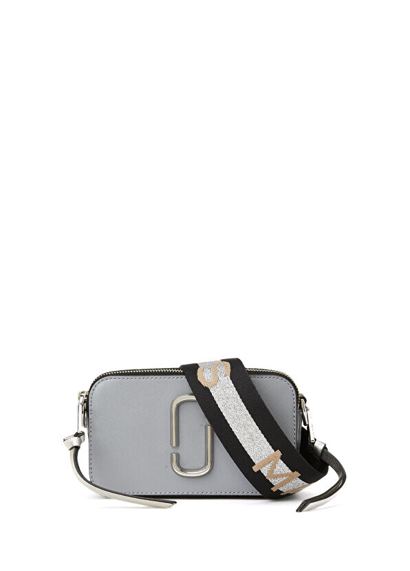 

Серая женская кожаная сумка через плечо snapshot Marc Jacobs