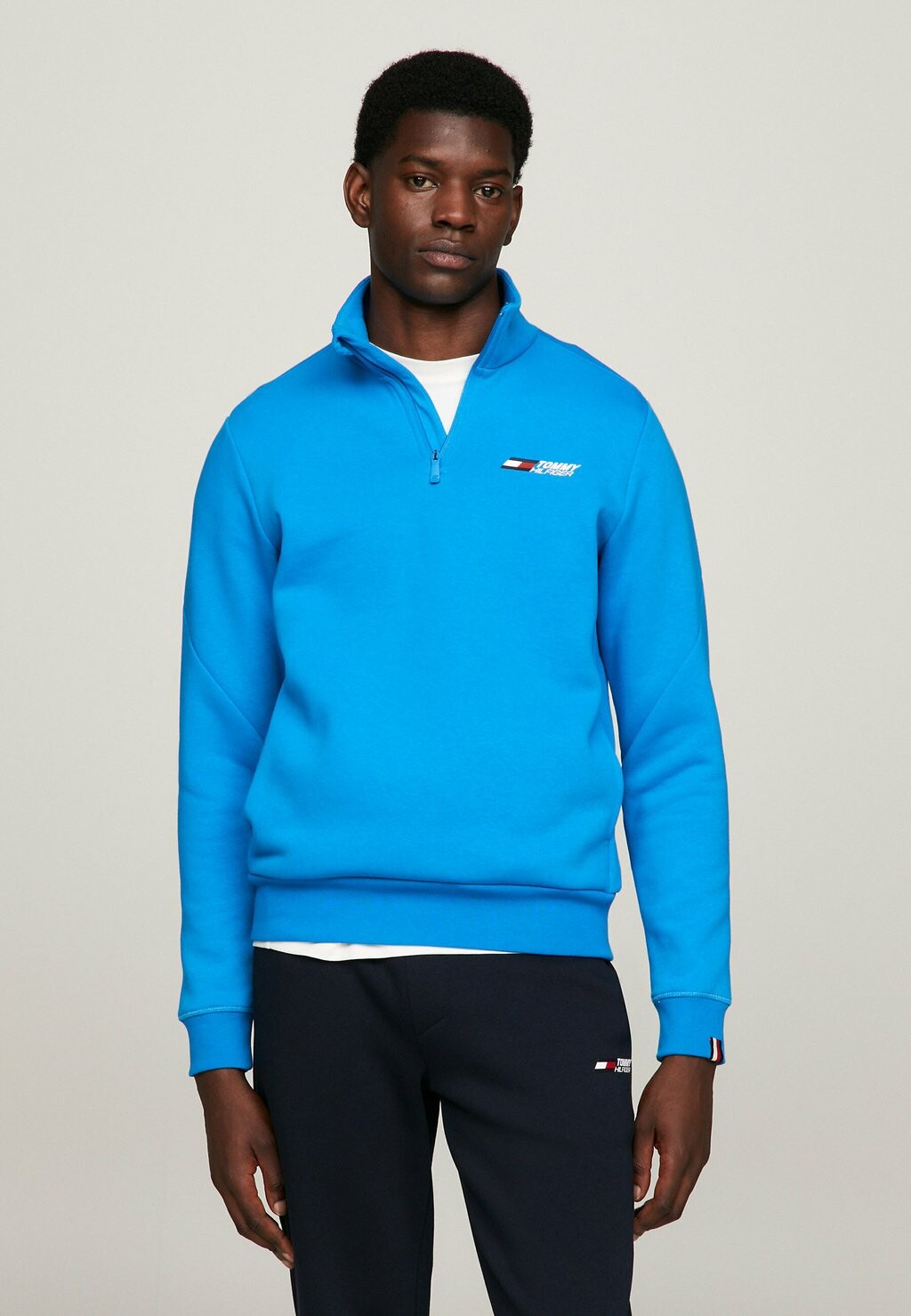 

Толстовка ESSENTIALS 1/4 Tommy Hilfiger, лазурный цвет морской волны