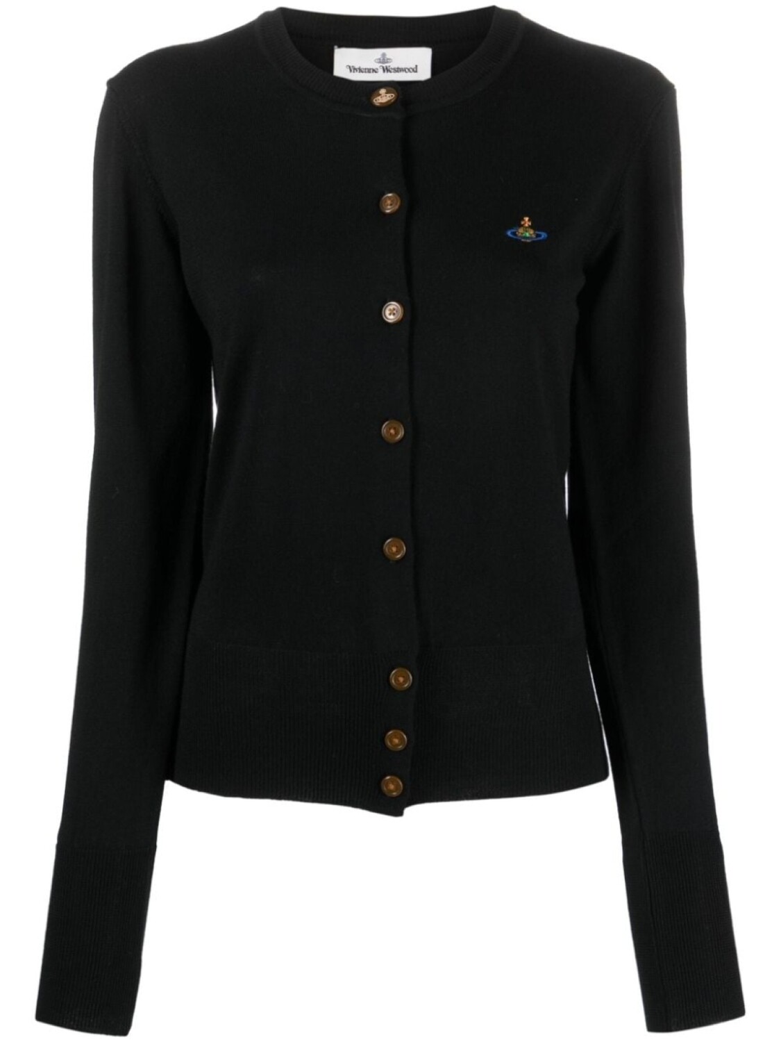 

Vivienne Westwood шерстяной кардиган с вышивкой Orb, черный