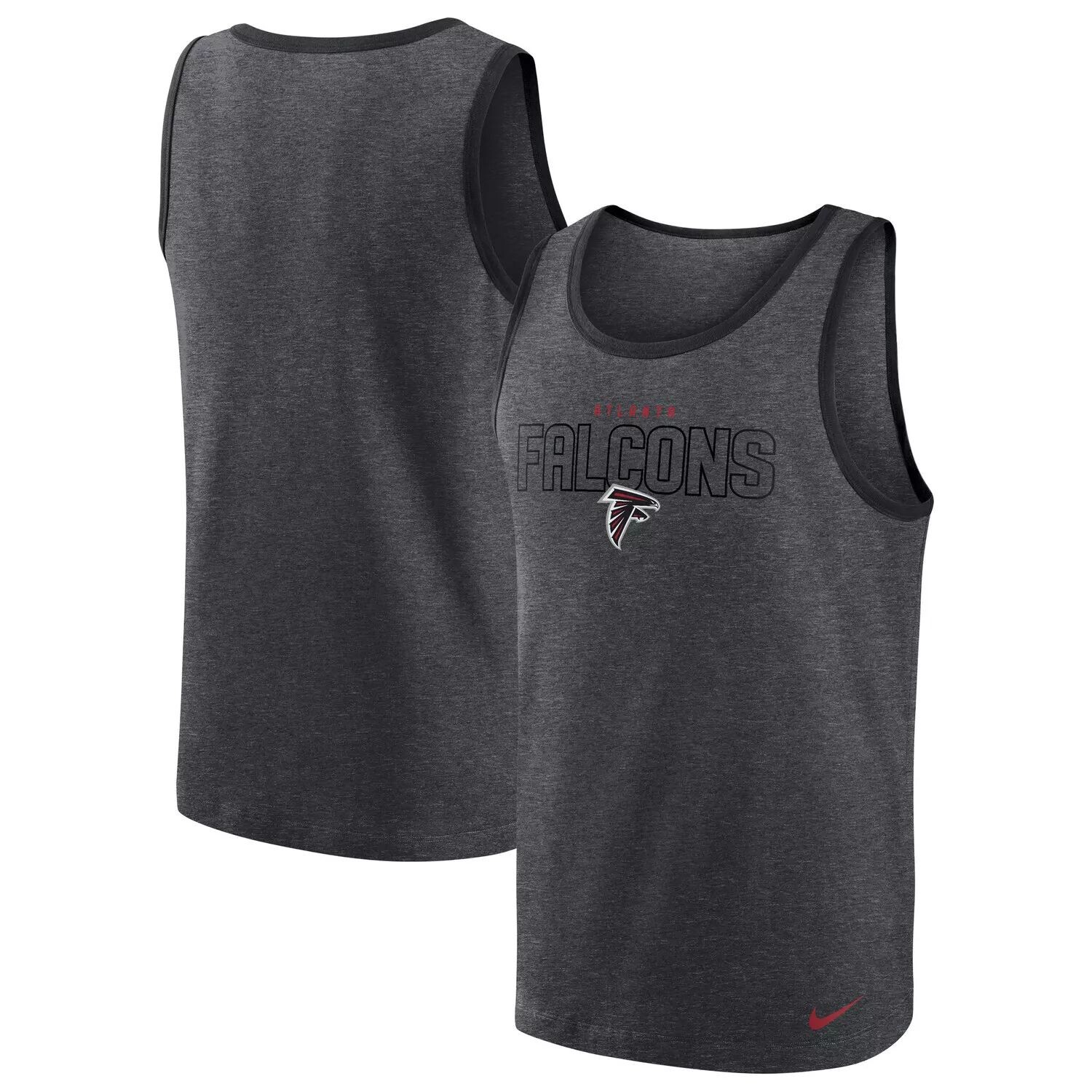 Мужская темно-серая майка Atlanta Falcons Tri-Blend Nike мужская темно серая майка atlanta falcons tri blend nike