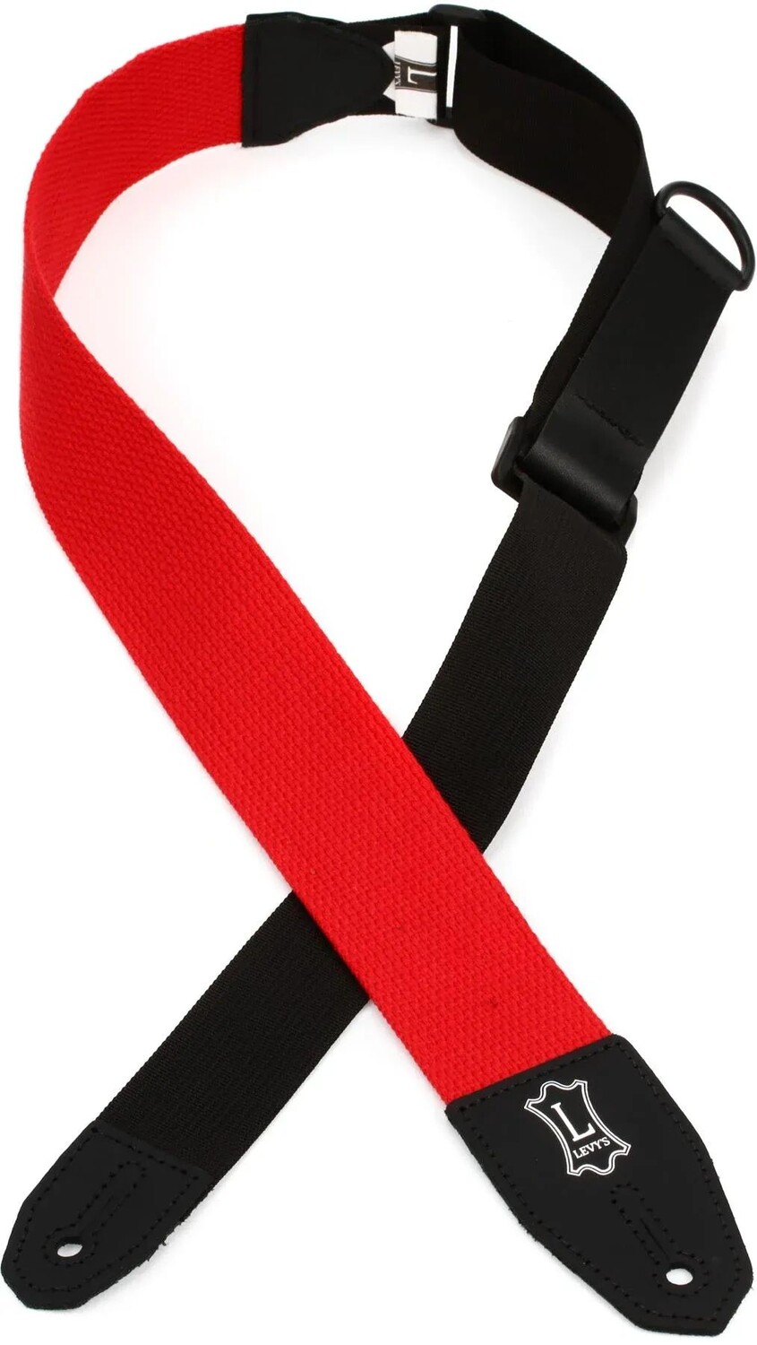 

Хлопковый ремень для гитары Levy's MRHC-RED — красный