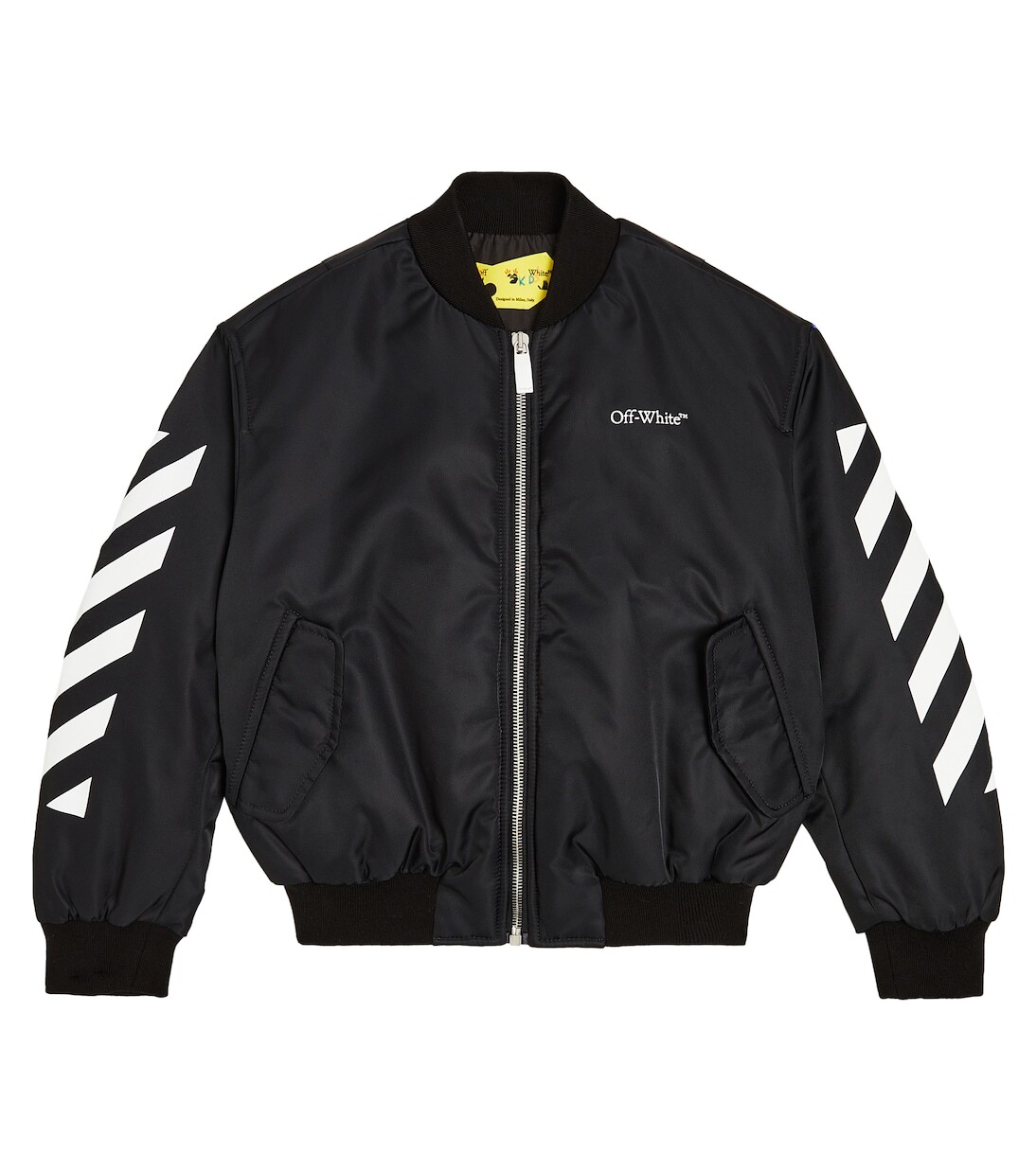 

Бомбер с логотипом Off-White Kids, черный