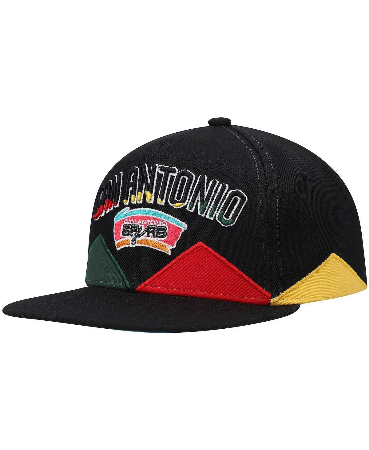 

Мужская черная кепка Snapback San Antonio Spurs Hardwood Classics Black History Month Mitchell & Ness