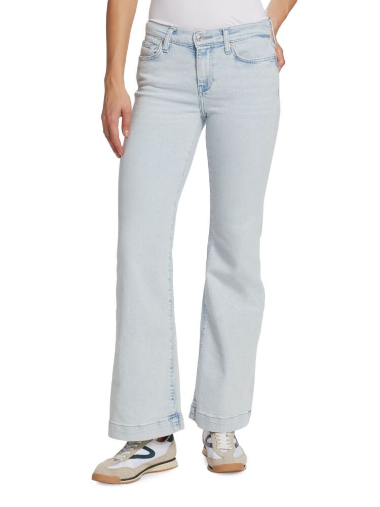 

Расклешенные джинсы Dojo с низкой посадкой 7 For All Mankind, цвет Light Blue