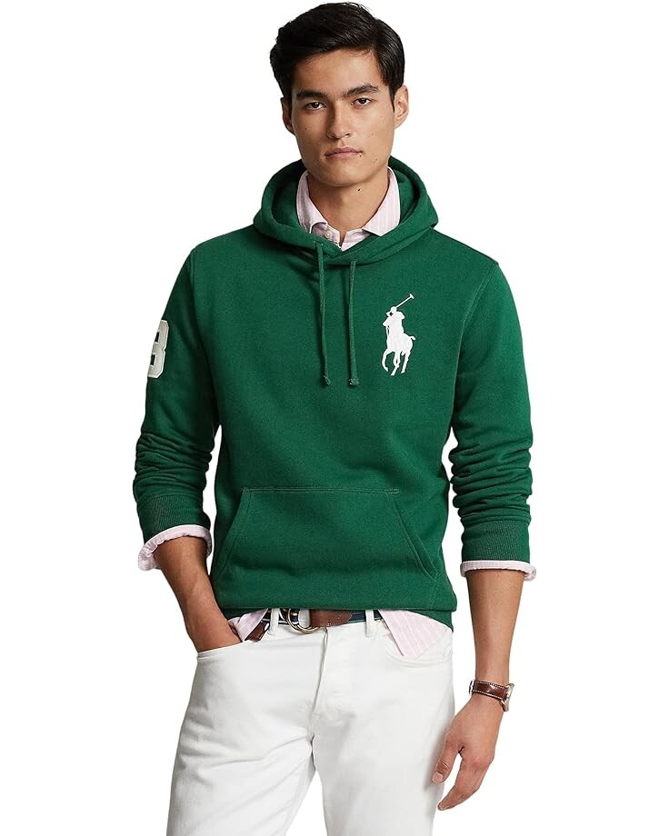 

Худи Polo Ralph Lauren Big Pony Fleece, зеленый