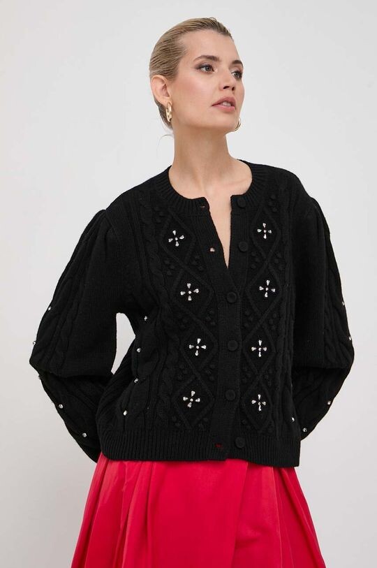 

Кардиган из смесовой шерсти Twinset, черный