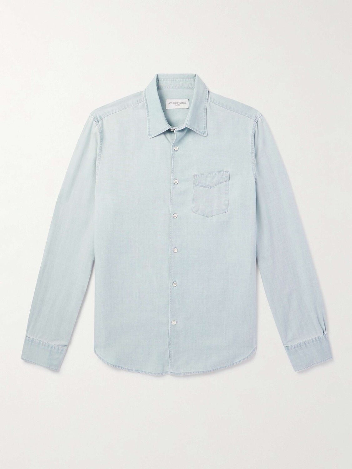 

Рубашка Benoit TENCEL из лиоцелла OFFICINE GÉNÉRALE, синий