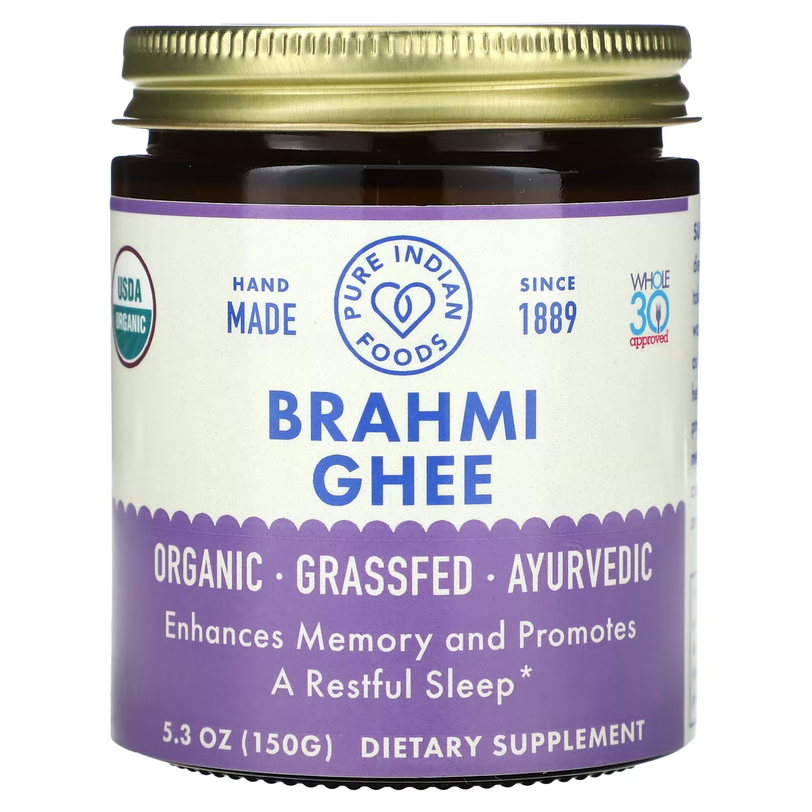 Пищевая добавка Pure Indian Foods Брахми Гхи 5, 150 г
